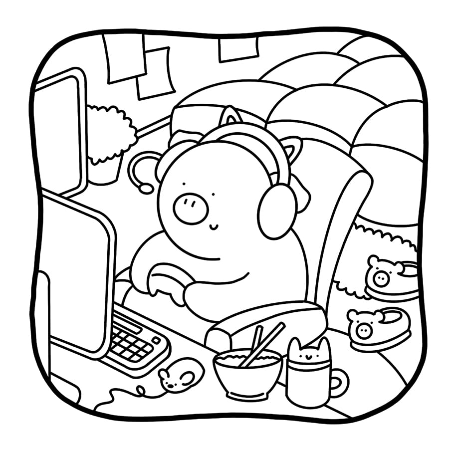 Cozy Coloring Moments For Me: Adult Coloring Book