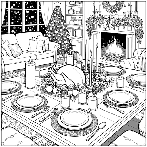 Holiday Homes Adult Coloring Book: Festive Cozy Houses for Yuletide and Winter Holidays