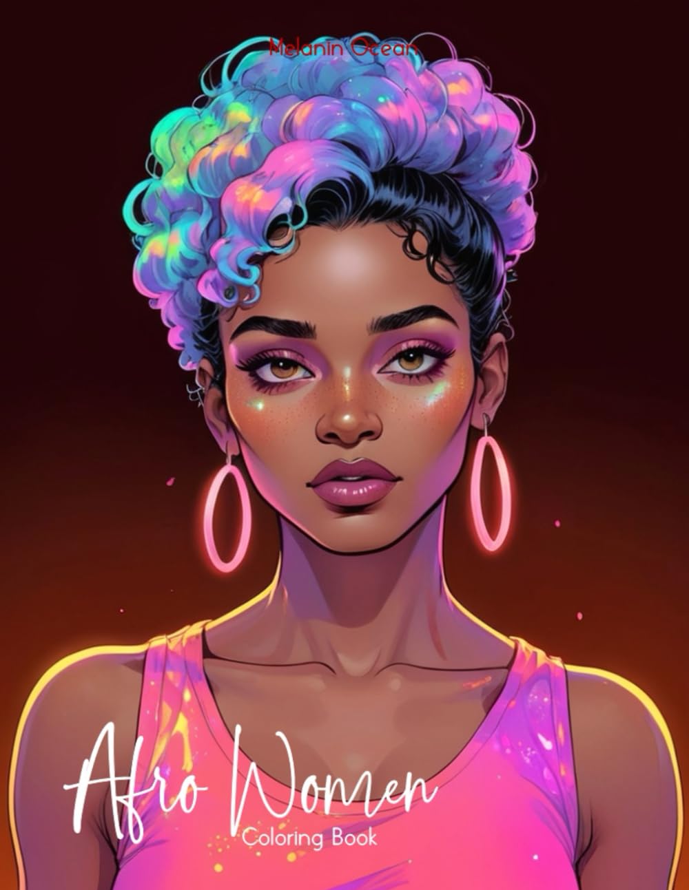 Afro Women Coloring Book: Black Woman Coloring Book - African American Woman Coloring Book for Black Adults - Fashion Black Women Coloring Book