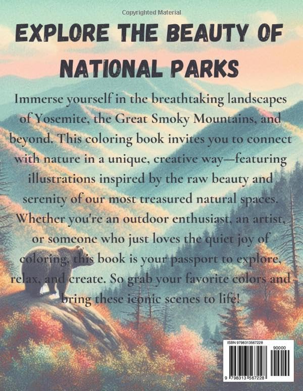 National Park Coloring Book: Explore all 63 of America's National Parks