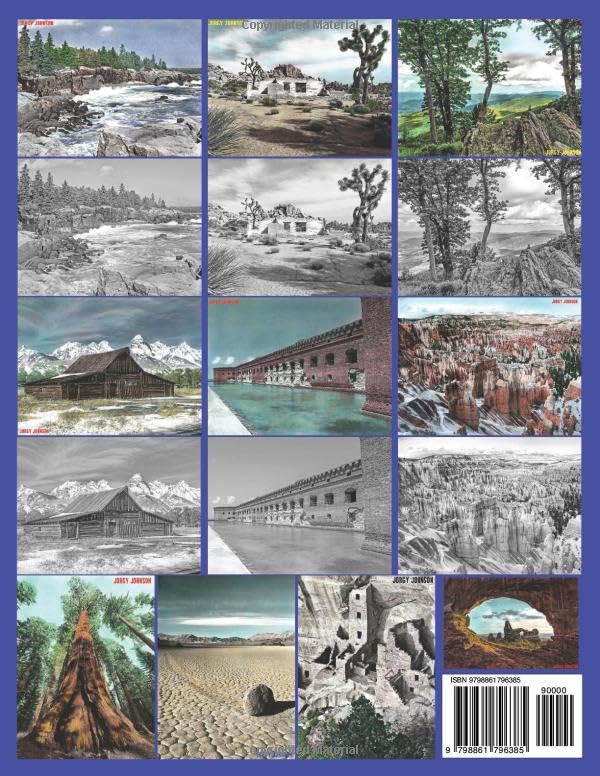 America's Beautiful National Parks: 48-Page Coloring Book in Greyscale for Adults. The theme for this book is America's National Park in a beautiful ... pictures, then this is your book to color.