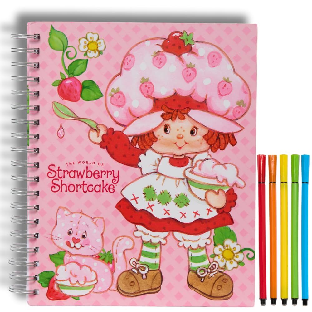 Minecraft Sketchbook Set, 5 Washable Markers, Spiral Bound, 86 Blank Pages
