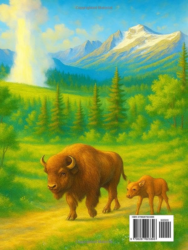 Riding in Yellowstone: Coloring Book