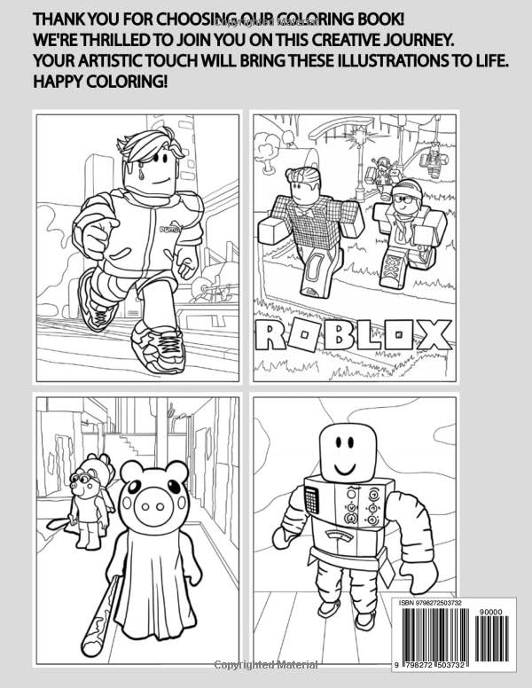 Rᴏʙʟóx Colouring Book: [New edition] with 55+ beautiful coloring pages for children, boys, girls, and teens.