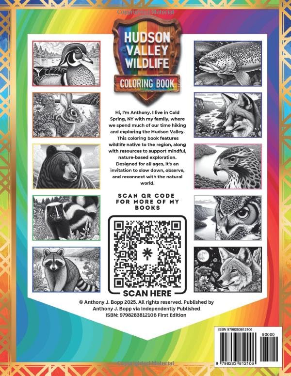 HUDSON VALLEY WILDLIFE COLORING BOOK