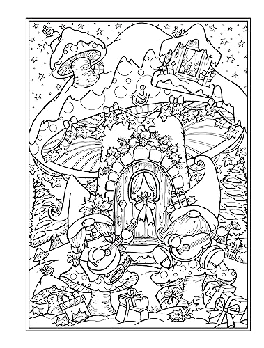 Creative Haven Christmas Gnomes Coloring Book (Adult Coloring Books: Christmas)