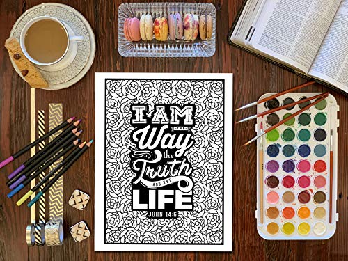 Color the Words of Jesus: A Christian Coloring Book