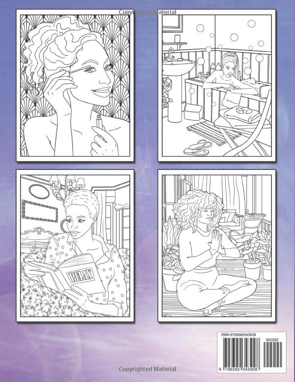 Black Women Adult Coloring Book: 3 Books in 1 - Over 120 Stunning Illustrations | Relax, Color, and Enjoy The Good Vibes (Coloring Books)
