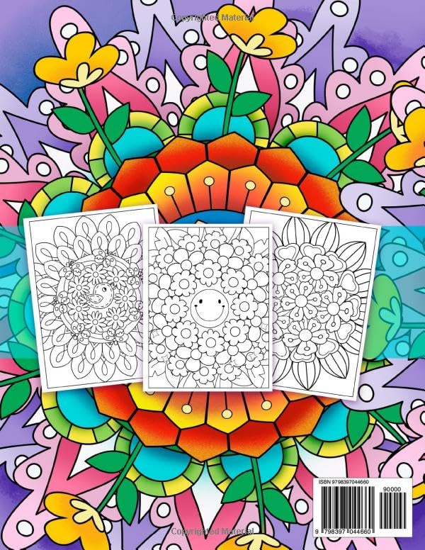 Simple Patterns: Adult Coloring Book with Fun, Easy and Mindful Patterns. Great for Stress Relief and Relaxation
