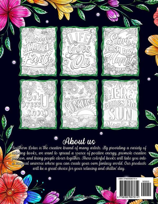 Have a Good Day Coloring Book: A Collection of Positive Affirmations and Inspirational Quotes for Women Adults Girls, Beautiful Illustrations Provide Stress Relief and Relaxation