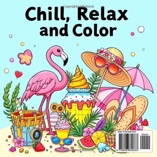 Summer Fun: Beach and Sea Coloring book for Kids and Teens