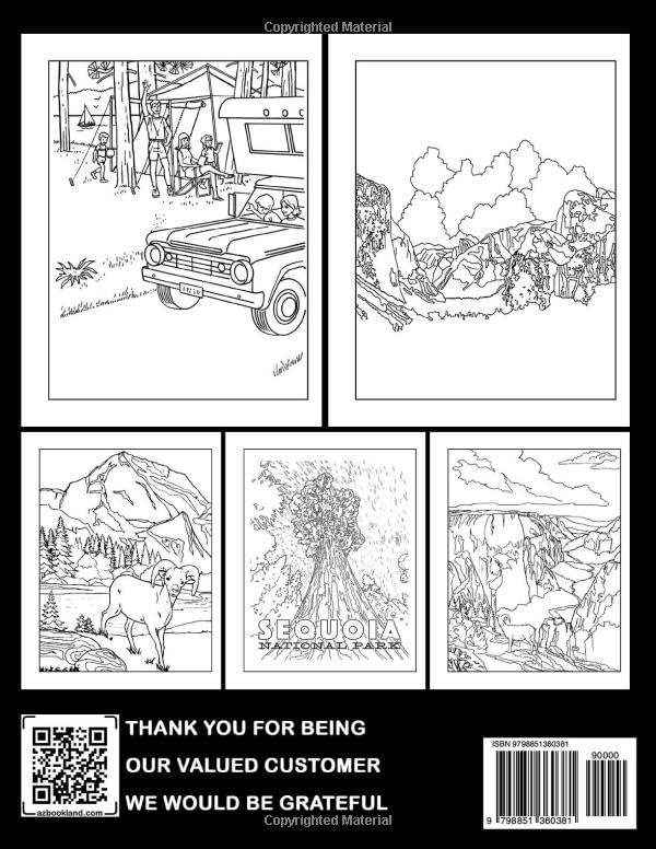 National Park Coloring Book: "Expand Your Creation And Find Out The Beauty Of Nature| Travel Coloring Pages"