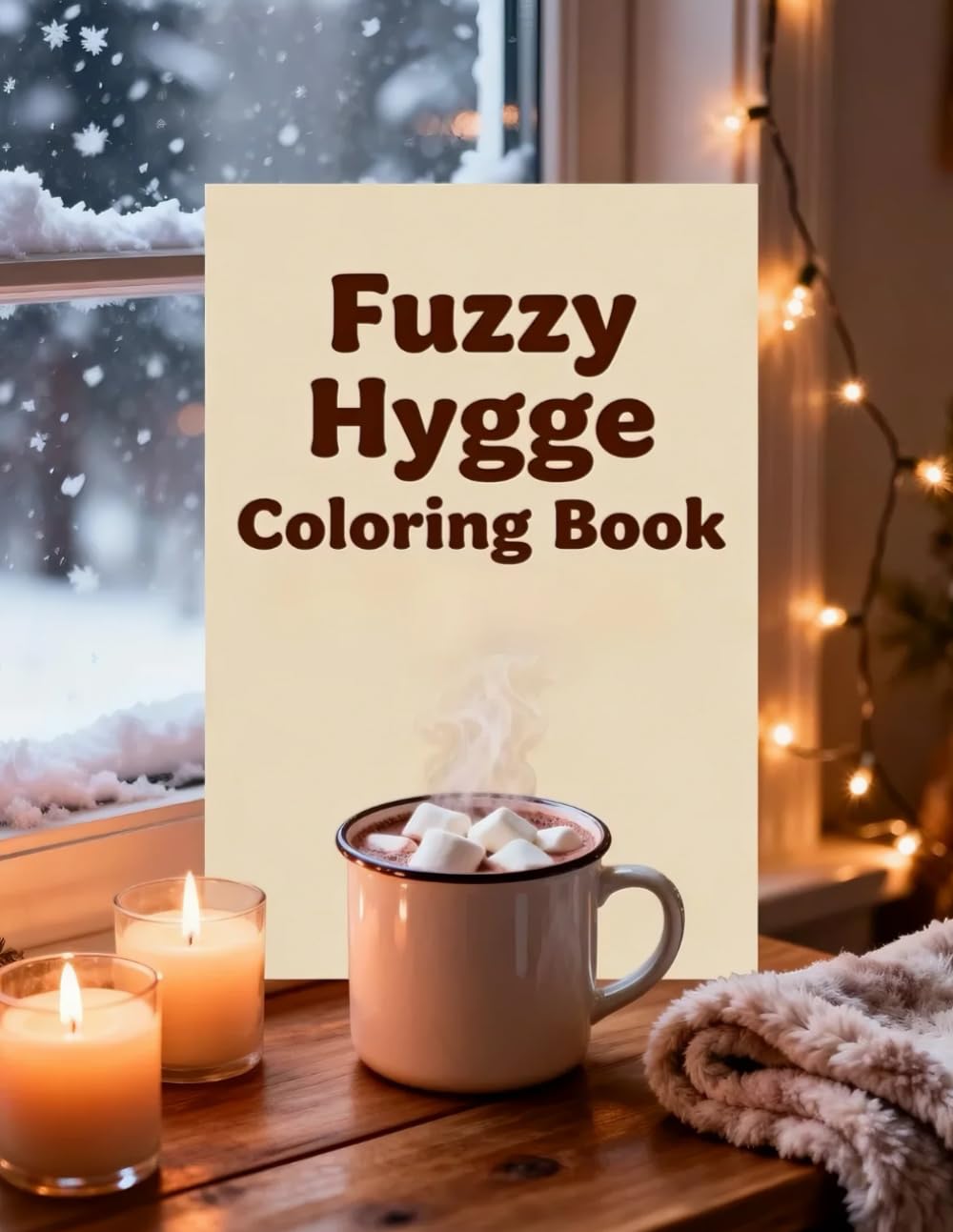 Fuzzy Hygge Coloring Book: Cozy Winter Scenes with Blankets, Candles, and Warm Drinks for Relaxation: Relax and unwind with fuzzy sweaters, glowing ... moments for stress relief and mindfulness.