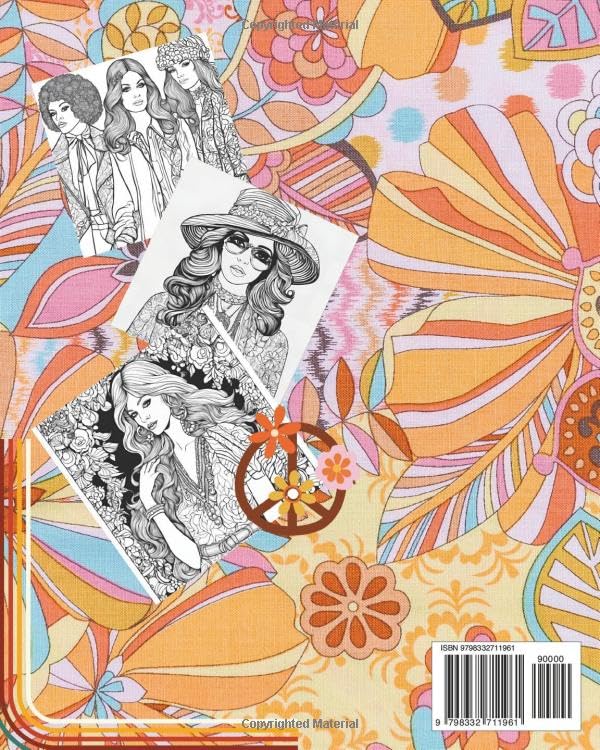 The 1970's Fashion Coloring Book