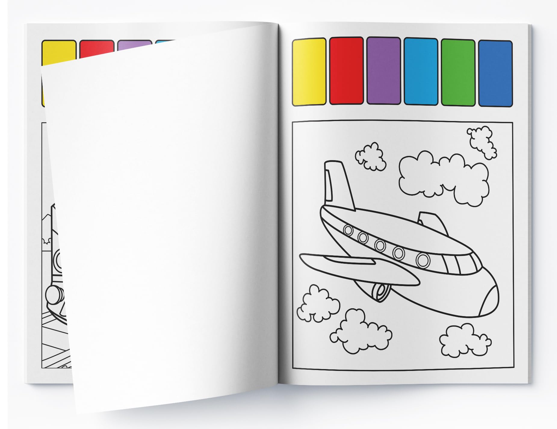 Pick and Paint Coloring Book: Vehicles