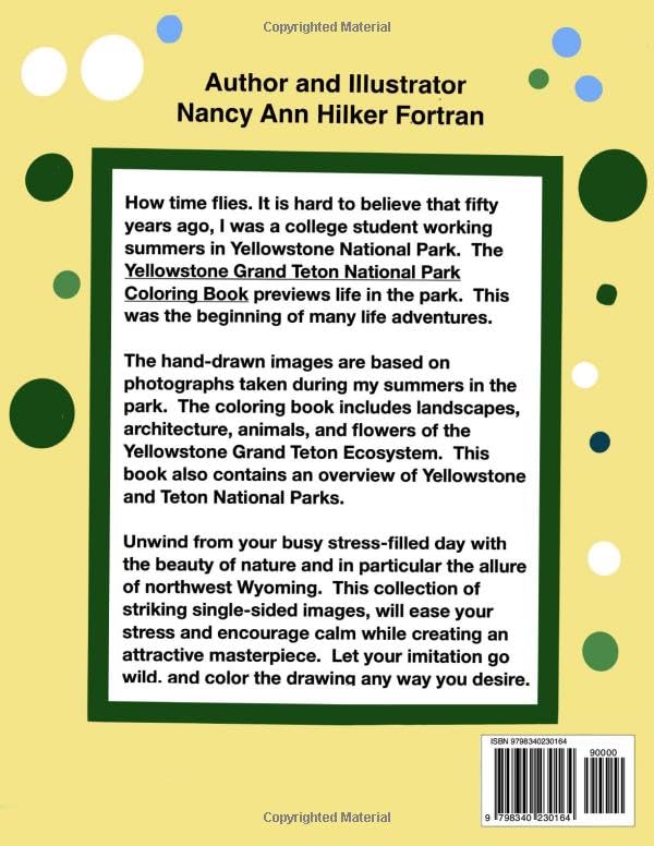 Yellowstone & Grand Teton National Park Coloring Book
