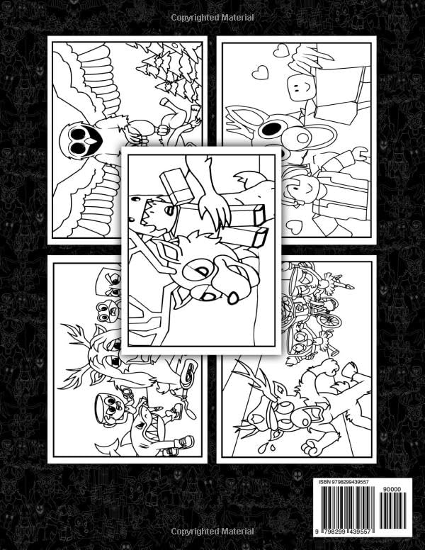 coloring book: JUMBO Drawing Pages Of Characters and Iconic Scenes 99 Nights in the Forest for Kids Ages 4-8 8-12