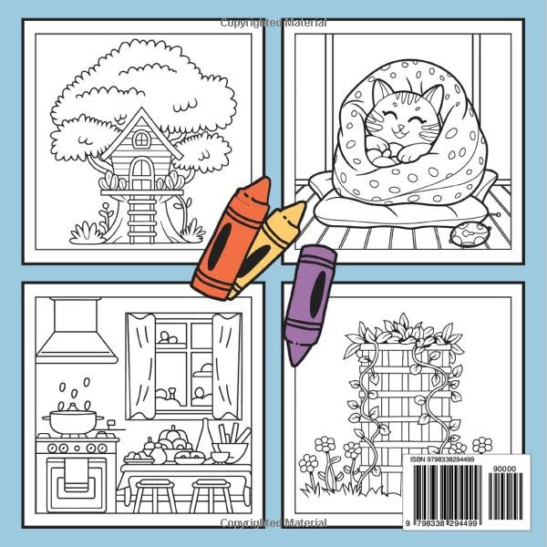Bold and Easy Hygge Place Coloring Book: Super Cute, Warm, and Relaxing Hygge Place Designs for Relaxation and Stress Relief