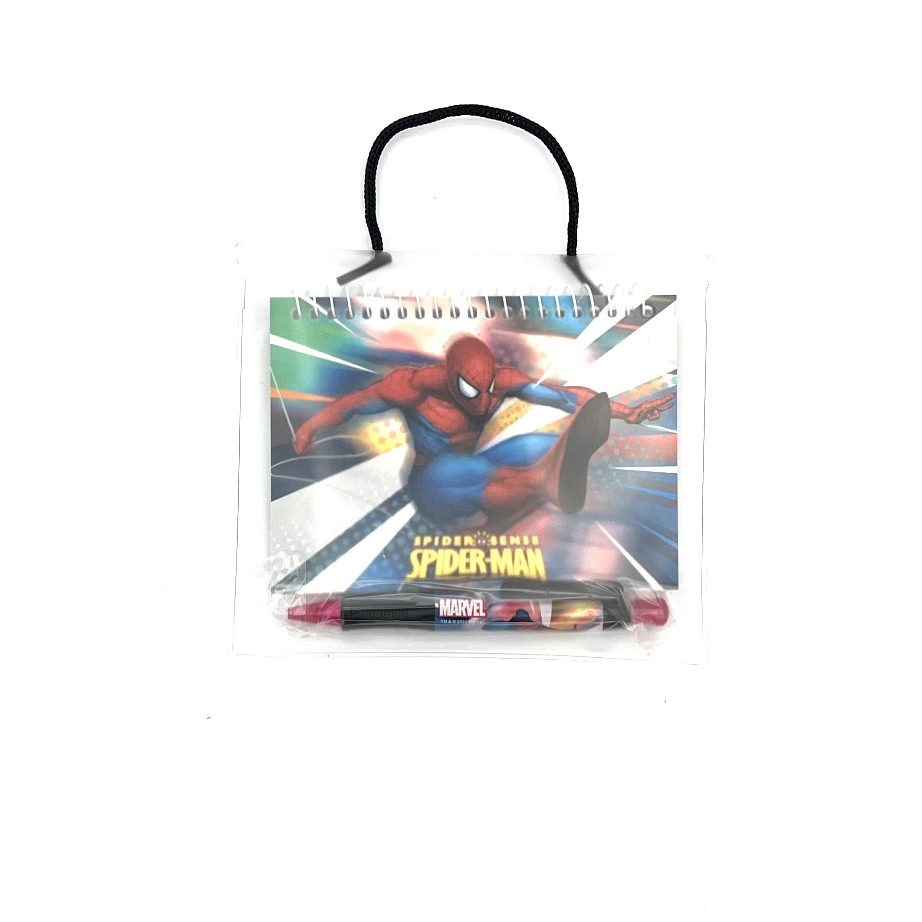 Disney Spiderman Spiral Notebook - Autograph Book -Retractable Pen - SpiderSense