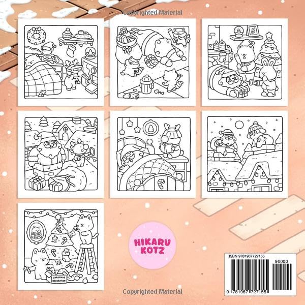 Silly Christmas: Cozy and Funny Coloring Book for Adults and Teens (Silly Funny Coloring Book)