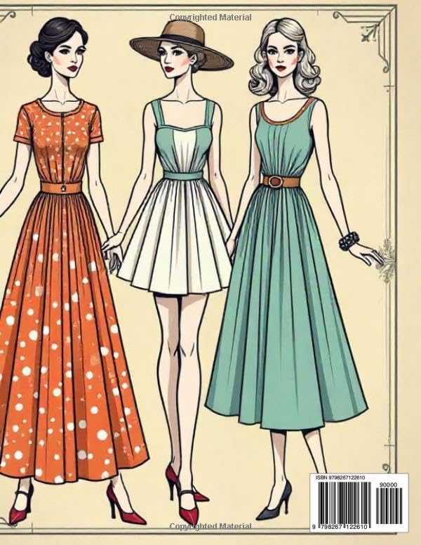1970's FASHION COLORING BOOK