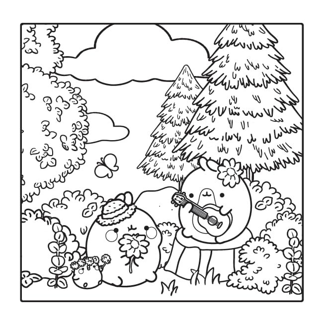 Molang - Cosy coloriages