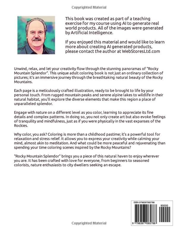 Rocky Mountain Splendor: An Adult Coloring Book