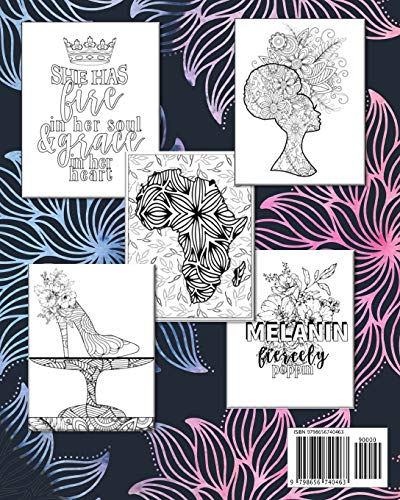 Inspirational Coloring Book to Celebrate Black Women: Inspirational Adult Coloring Book For Women Of All Ages - Unapologetically Dope Black Woman