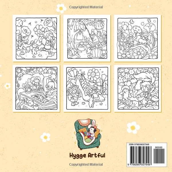 Mesmerize: Vol. 2 Coloring Book for Adults and Teens Featuring a Tiny Girl and Bunny Friends in Everyday Adventures for Relaxation