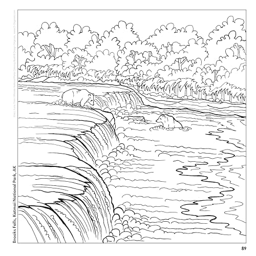 Ultimate National Parks Coloring Book: Amazing Scenes from 63 of the Nation's Most Beautiful Places (Design Originals) Fun Facts, Map of Parks, Plant and Animal Collages, and More