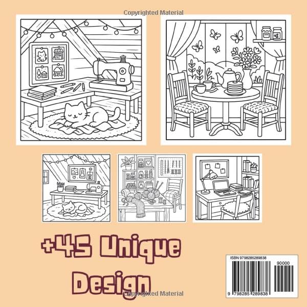 Hygge Place Bold and Easy Coloring Book: Cozy Home Scenes, Relaxing Fireplaces & Simple Comforts to Color | 45+ Unique Illustrations for Stress Relief & Mindful Moments