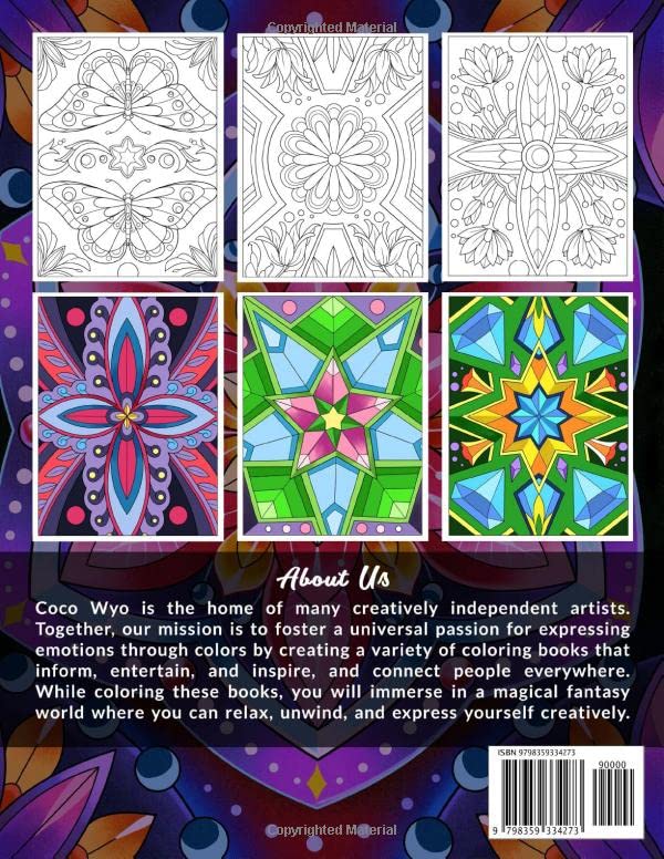 Simple Patterns Coloring Book: A Coloring Book Features Simple And Beautiful Pattern Designs For Stress Relief & Relaxation