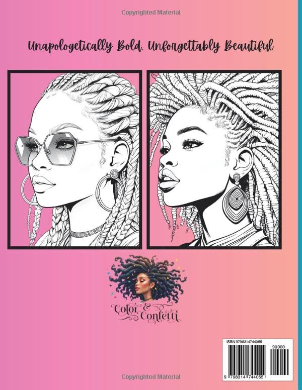 Melanin Muse: A Black Women's Coloring Escape