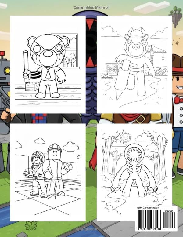 Coloring Book: includes 35+ stunning illustrations designed for kids, boys, girls, and teenagers