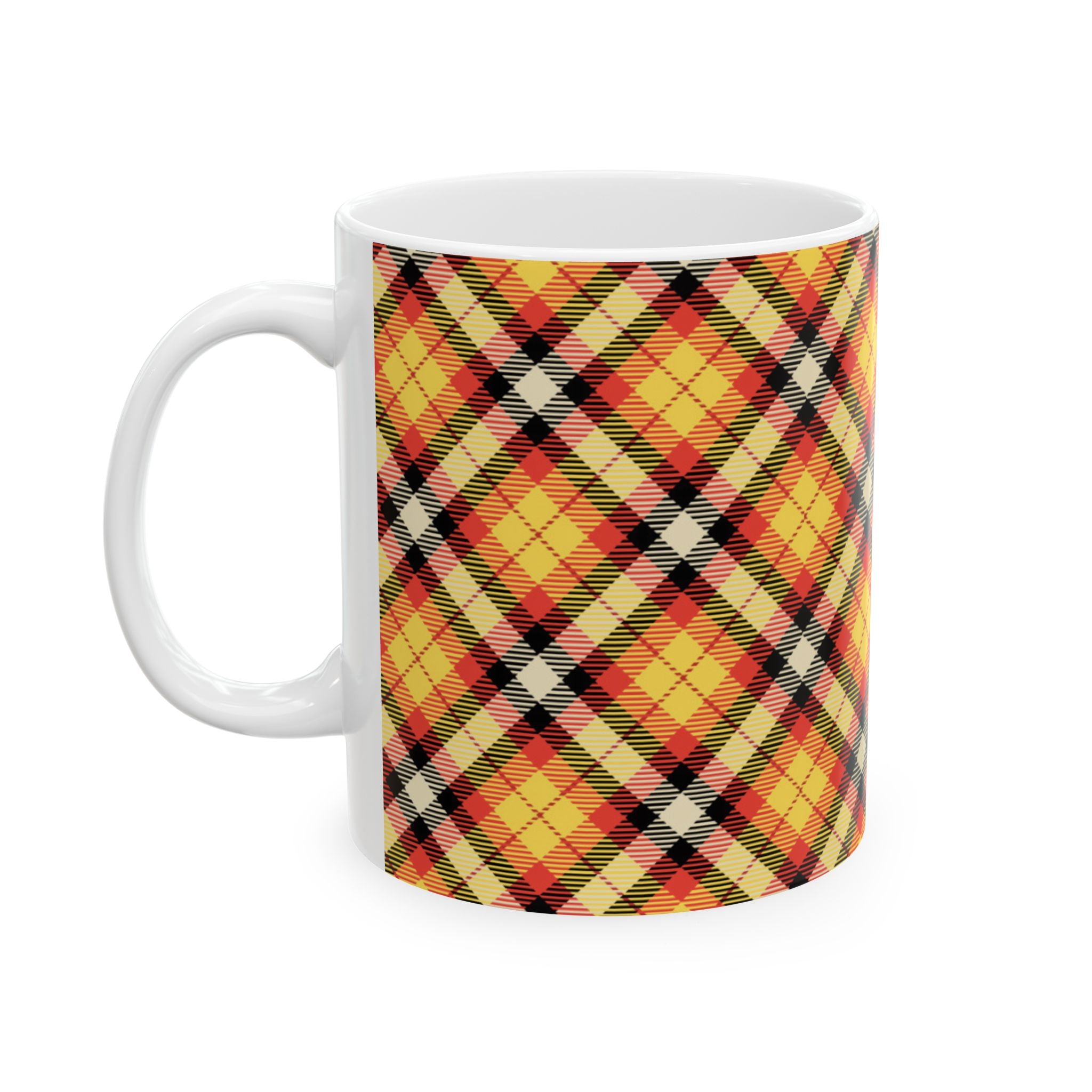 Plaid Ceramic Mug - Cozy and Stylish Drinkware for Every Occasion
