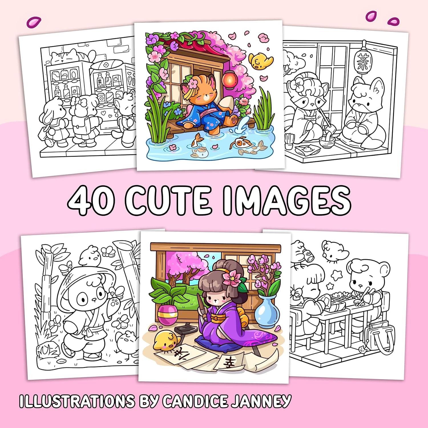 Cozy Japan: Cute Coloring Book for Adults and Teens with Charming Characters and Delightful Japanese Scenes for Relaxation (Comfy and Cozy Coloring Books)