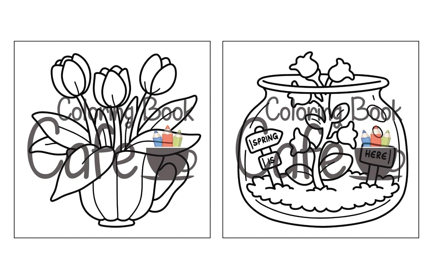 Cozy Spring: Cute Coloring Book for Adults & Teens with Easy and Bold Spring Inspired Designs (Bold and Easy Coloring Books)