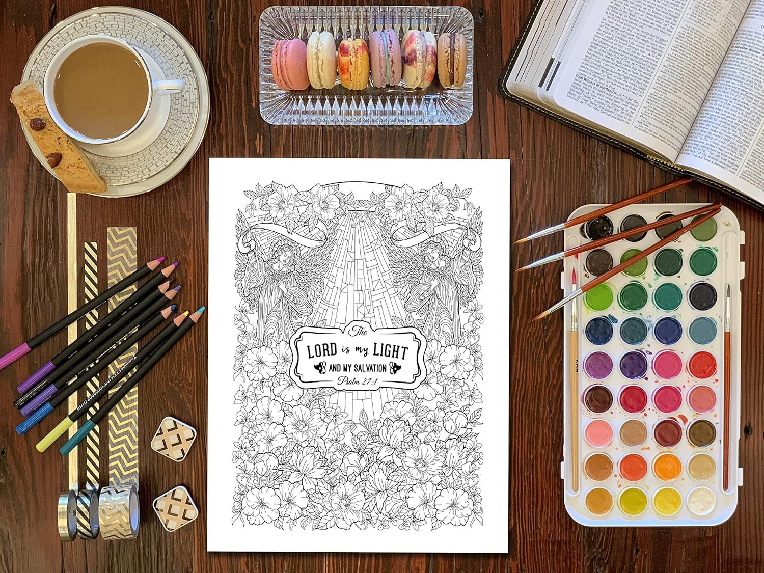 Color the Psalms: Inspired to Grace: Christian Coloring Books