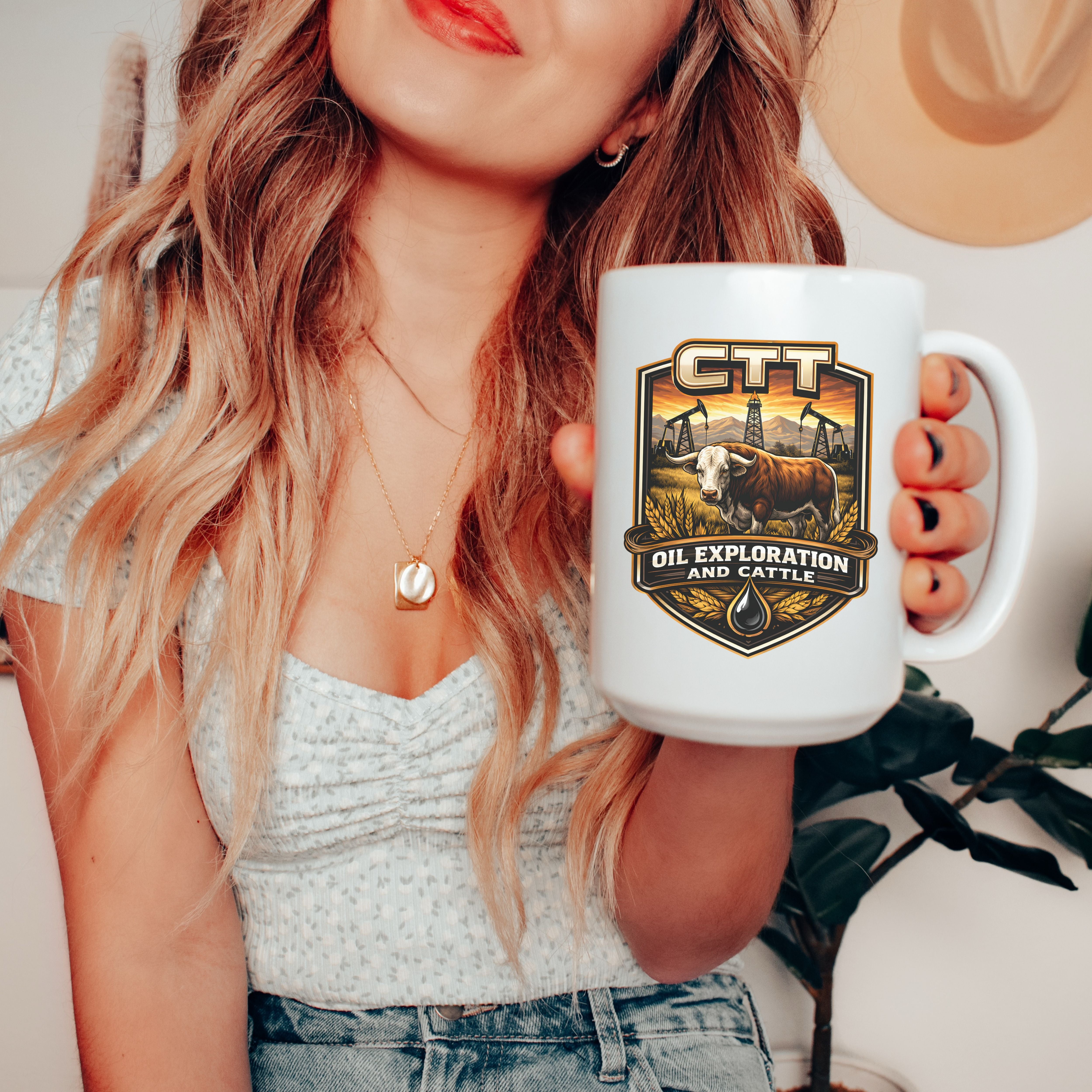 CTT Oil Exploration And Cattle Mug