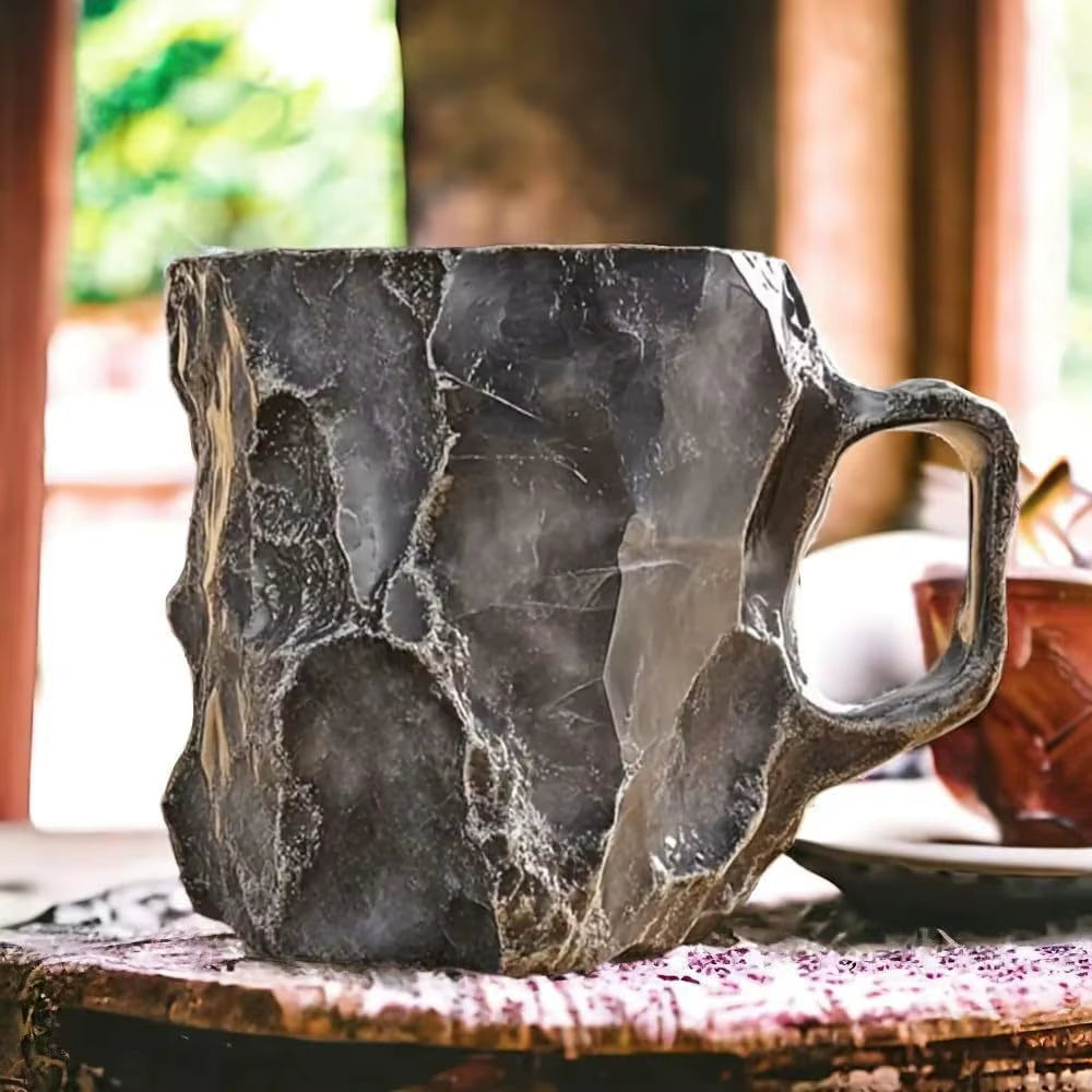 Mineral Crystal Coffee Mug – Resin Gemstone Style Cup