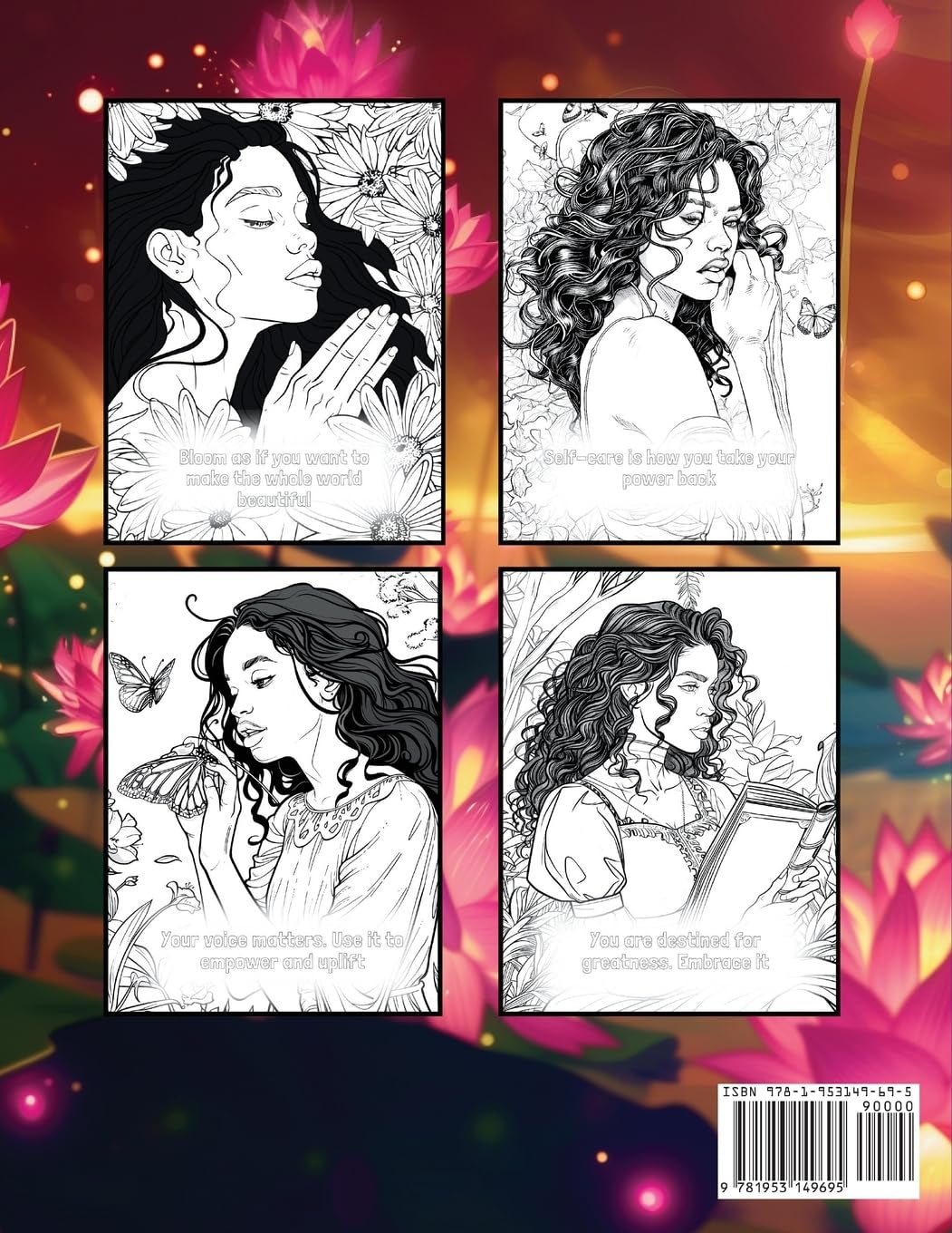 Spiritual Growth Coloring Book for Black Women: over 41 Enchanting Illustrations Filled with Uplifting Quotes, Inspire Creativity, and Embrace Personal Development (Spiritual Growth for Black Women)