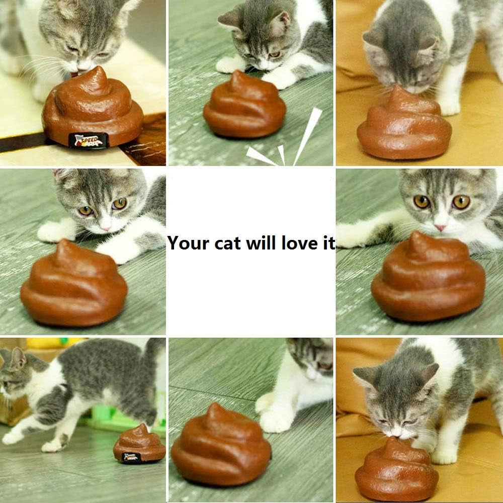 Remote Control Speed Poo RC Shit Poop Car Funny Kids Pet Animal Prank Toys for Family Games and Party Gifts (With Screwdriver)