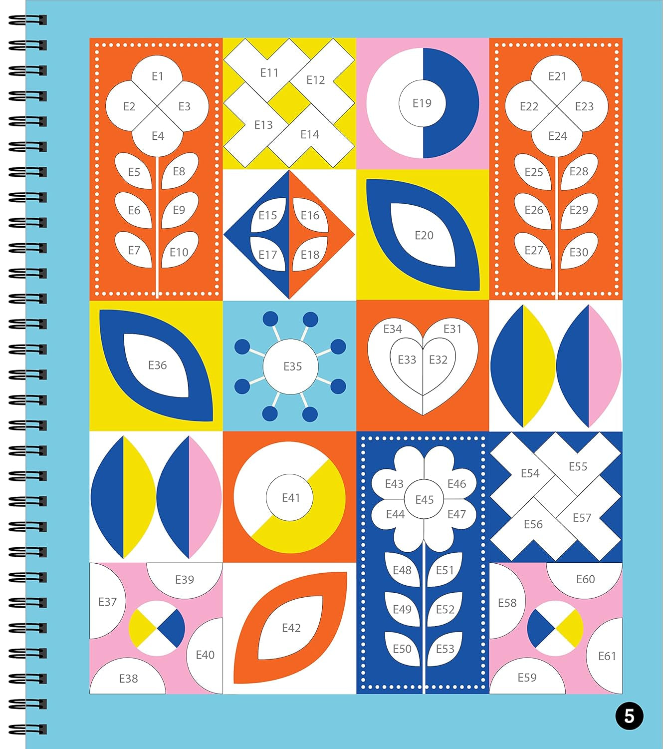 Brain Games - Sticker by Number: Folk Art (28 Images to Sticker)
