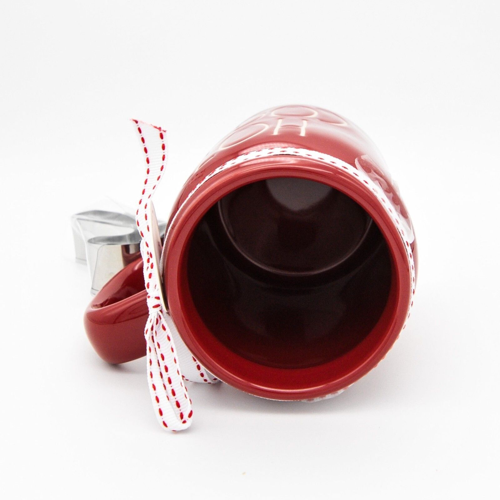 Rae Dunn Christmas Mug – Hot Cocoa Mug with Cookie Cutter Attached 16oz Mug Gift