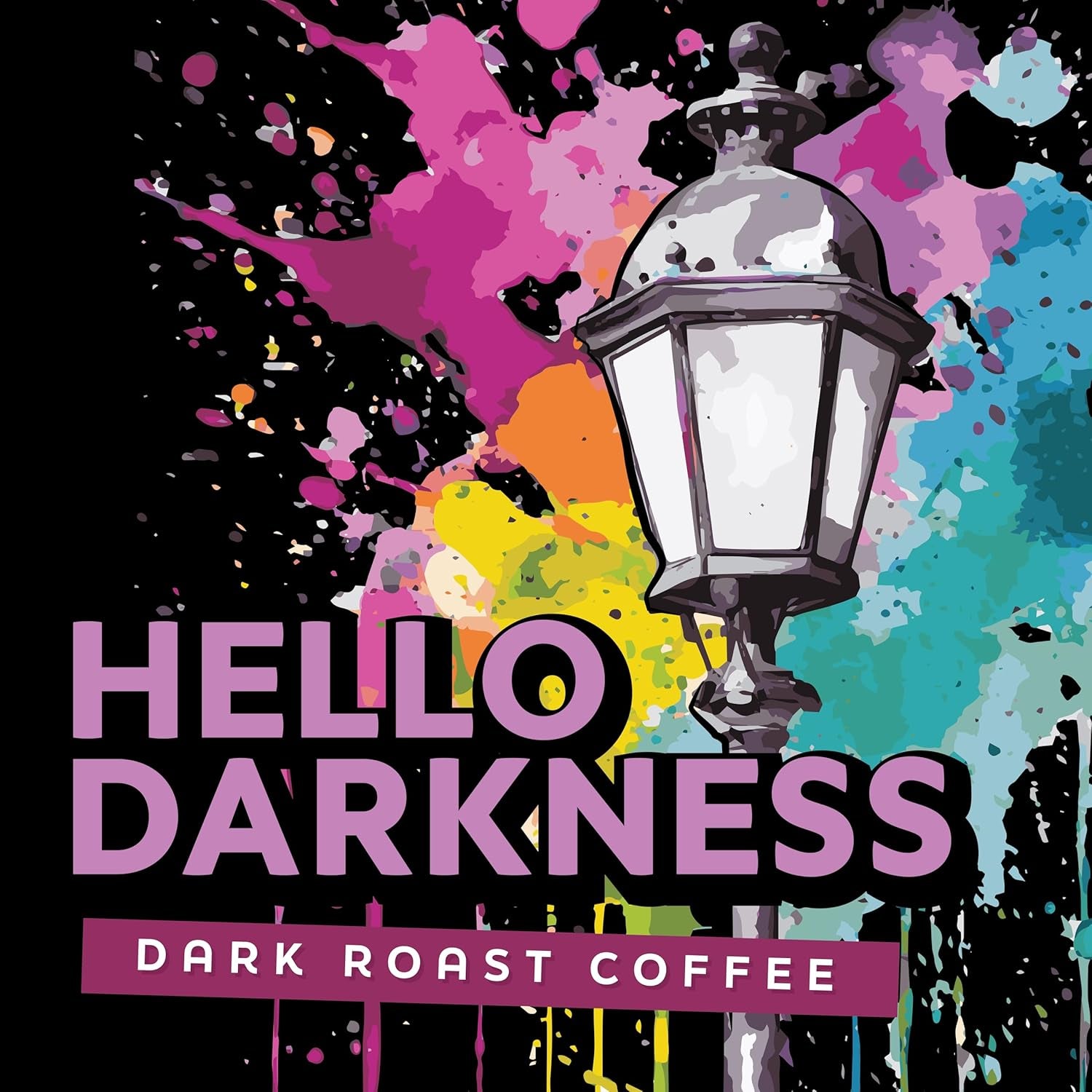 Hello Darkness Extra Bold Dark Roast Coffee – 100% Arabica Beans, 10 Oz Bag