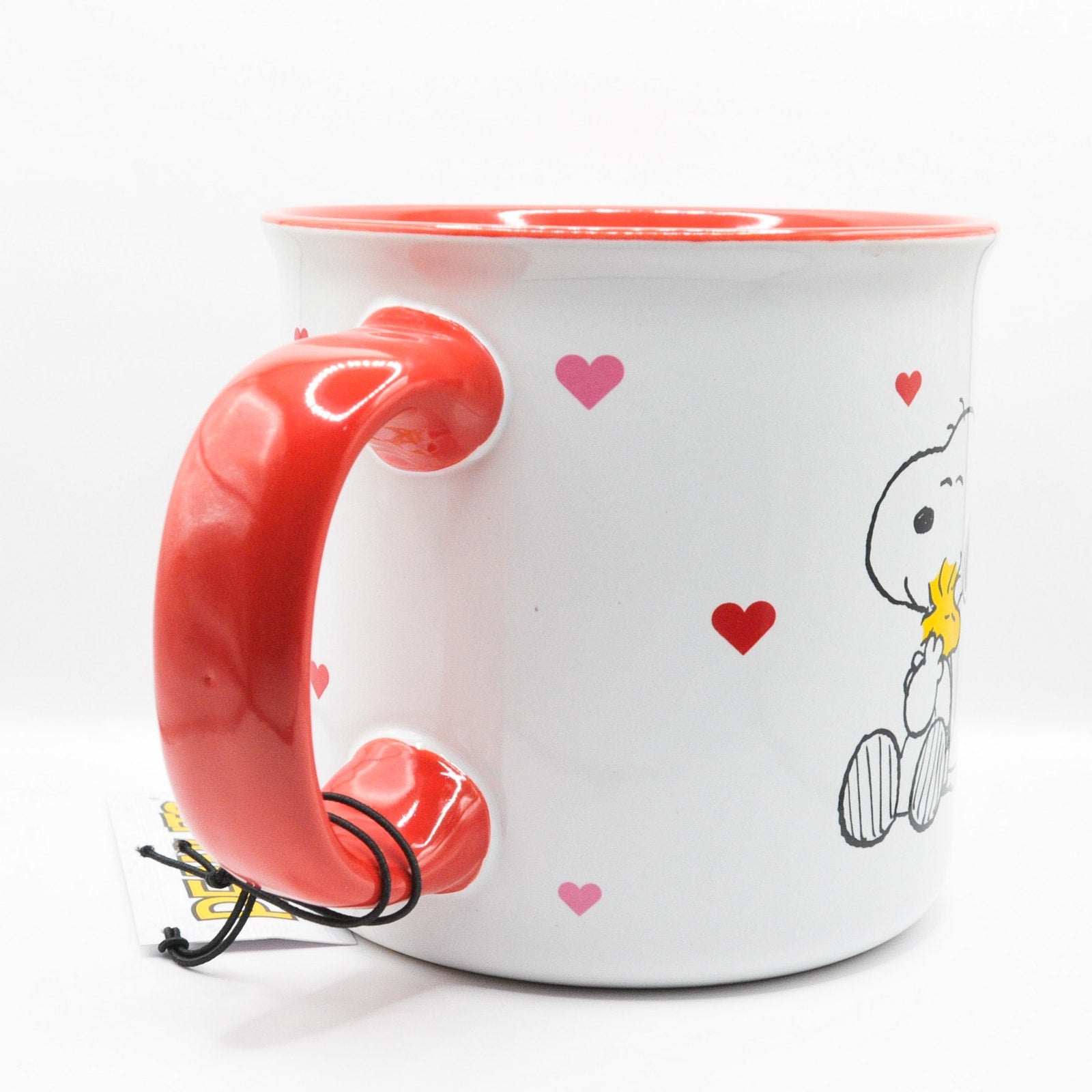 Peanuts Valentine's Day Mug, Snoopy and Charlie Brown, 20oz Ceramic Coffee Cup
