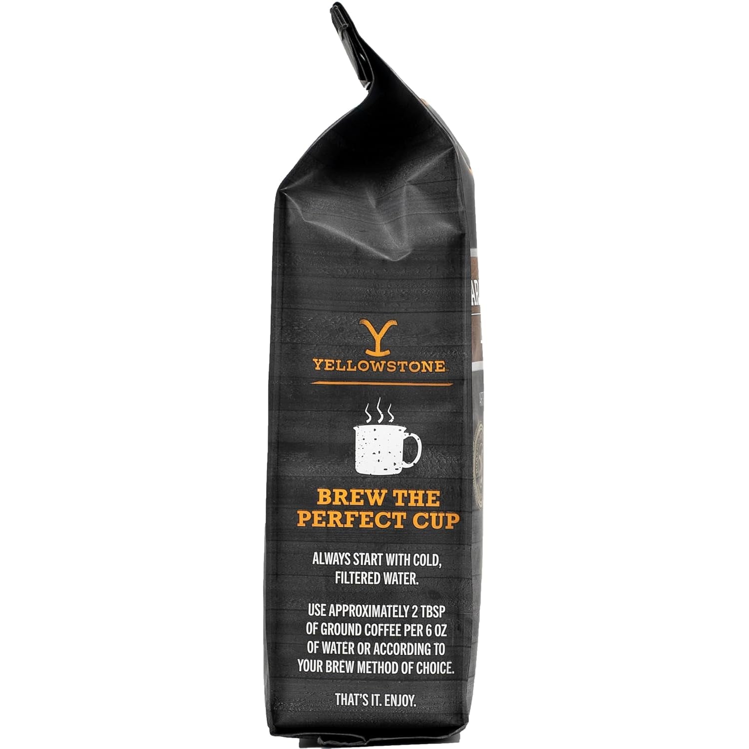 Yellowstone Caramel Oatmeal Light Roast Coffee,100% Arabica Ground Coffee, 12 Oz.