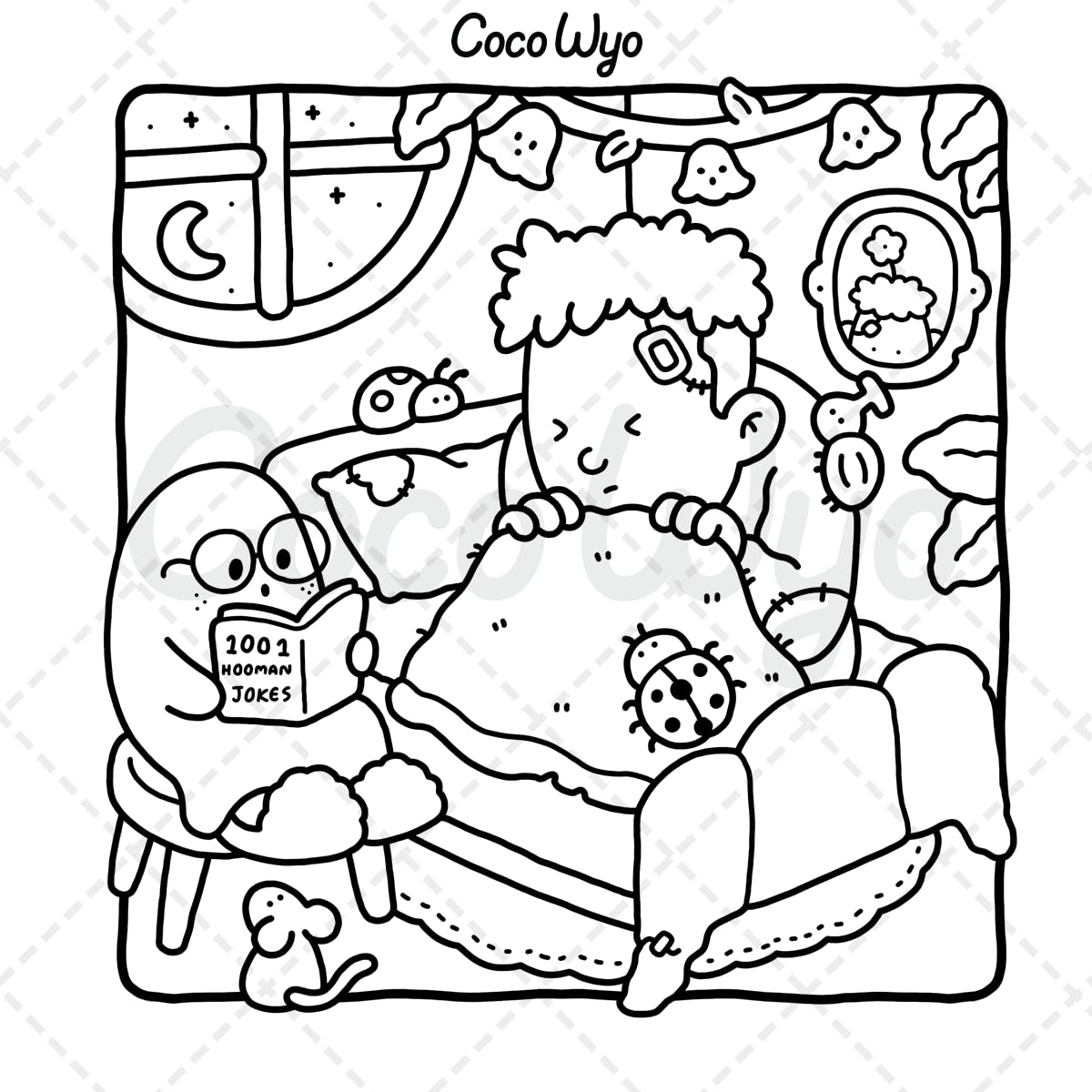 Spooky Cutie: Vol. 2 Coloring Book for Adults and Teens Featuring Lovely Creepy Creatures in Cozy Moments for Relaxation
