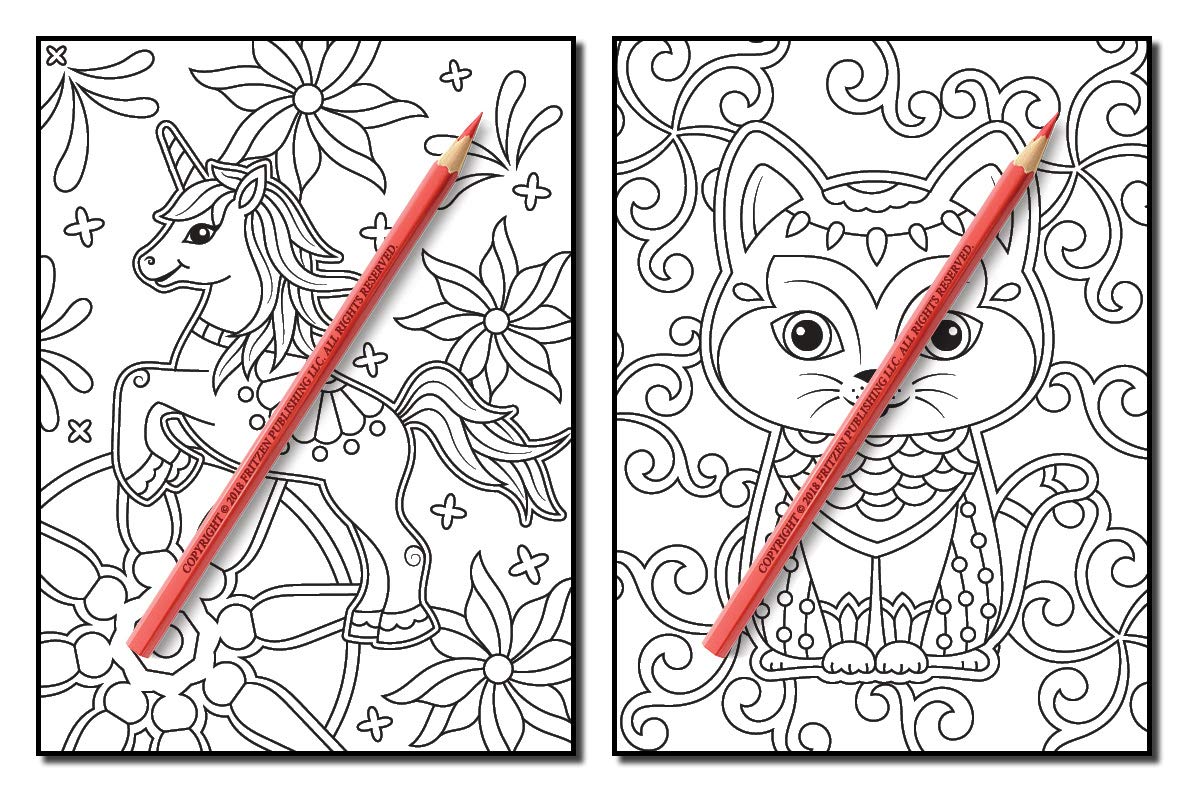 Animals for Beginners: An Adult Coloring Book with Fun, Easy, and Relaxing Coloring Pages