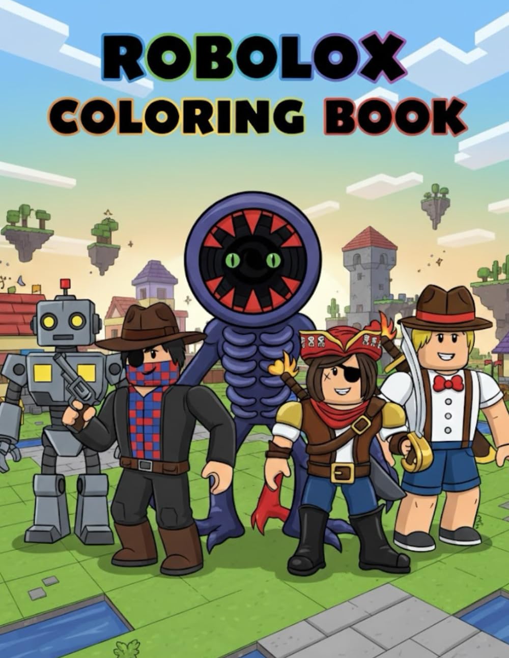 Coloring Book: includes 35+ stunning illustrations designed for kids, boys, girls, and teenagers